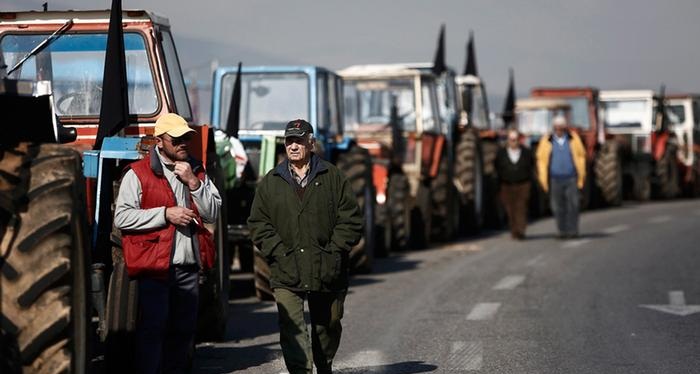 Greek farmers protest reforms ahead of general strike